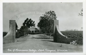 Concannon Vineyard, one of Livermore Valley's Oldest Vineyard Wineries, 1943                                 